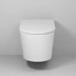 Подвесной унитаз Grossman GR-4499SQ безободковый, смыв торнадо, Белый глянцевый