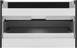 Тумба под раковину Aquanet Вега 2.0 80 черный, подвесная, 337955