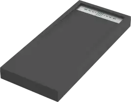 Душевой поддон Good Door Stella 100х70 из искусственного камня, Черный ЛП00155