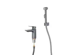 Смеситель для раковины Aquatek Вега AQ1012BGM, Оружейная сталь