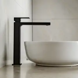 Смесители для раковины AVS Cube 811-201-MB высокий, черный матовый