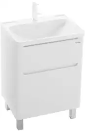 Тумба под раковину Grossman Адель 60 напольная, белая глянцевая (106007)