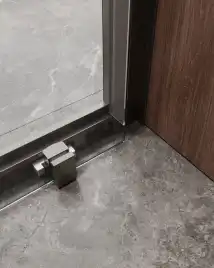 Душевая дверь CEZARES MOLVENO-BF-1-120-C-GM-IV стекло Прозрачное, профиль Оружейная сталь