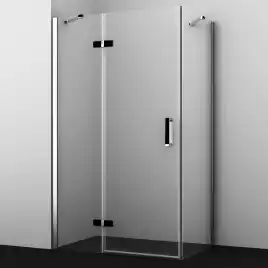Душевой уголок WasserKRAFT Aller 10H 120х100 10H10LBLACK MATT профиль Черный / Хром стекло Прозрачное