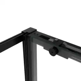 Душевой уголок Vincea Slim Soft 130х100 VSR-1SS1013CLB, дверь раздвижная, профиль черный, стекло прозрачное
