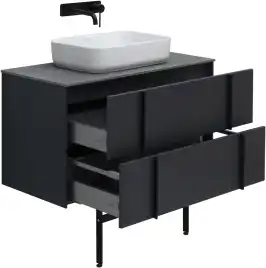 Тумба под раковину Allen Brau Reality 90 1.32006.AM антрацит матовый