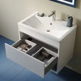 Тумба с раковиной IDDIS Zodiac X 70, подвесная, Белая, ZDX70WNi95K