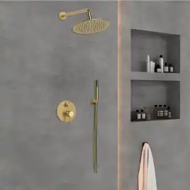 Душевая система  Vincea Desire VSFW-1D1BG VSFW-1D1BG встраиваемая, брашированное золото