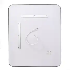 Зеркало с подсветкой AVS VI 70x100 см, антипар, оружейная сталь