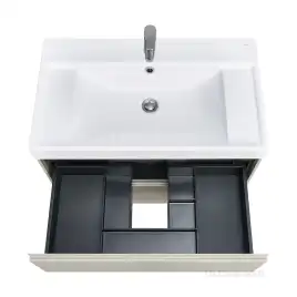 Тумбы под раковину Roca Ona 80 A857630510 подвесная, цвет, Бежево-серый матовый