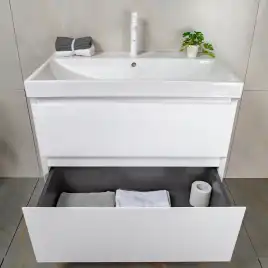 Тумба с раковиной AVS Гармония 80 белая, N821-07-800WG-02-810WG