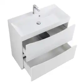 Тумба под раковину BelBagno MARINO-800-2C-PIA-BL-P напольная Bianco Lucido