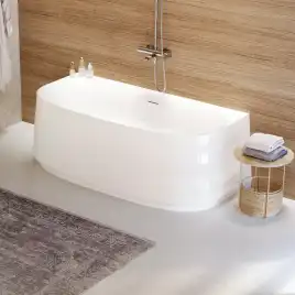 Акриловая ванна пристенная CEZARES CZR-LUX-WALL-170-80-58