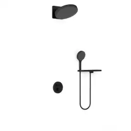 Душевая система  Vincea Inspire VSFW-3I22MT3RMB VSFW-3I22MT3RMB  с термостатом, встраиваемая, черный матовый