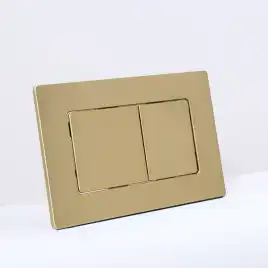 Клавиша смыва AVS 809-0016-m-MG квадратные кнопки, брашированное золото