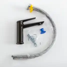 Смеситель для раковины Cezares LINER-LS-GM-W0, Оружейная сталь