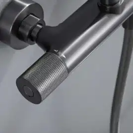 Душевая система  Vincea Desire VSFS-1D0TGM VSFS-1D0TGM  с термостатом, вороненая сталь