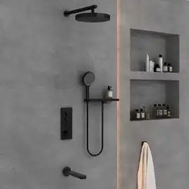 Душевая система  Vincea Inspire VSFW-433TI5RMB VSFW-433TI5RMB встраиваемая, черный матовый