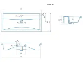 Раковина Grossman Фостер 100, белая