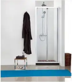 Душевая дверь Aquanet Alfa NAA6422 80, прозрачное стекло