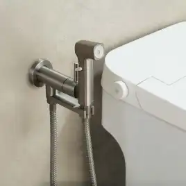 Смеситель с гигиеническим душем Aquatek Ника AQ1819BGM, Оружейная сталь