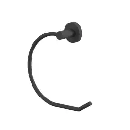 Полотенцедержатель кольцо Whitecross ERGO black, ER2254BL, Черный матовый