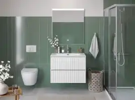 Тумба под раковину BelBagno UNO-MINI-900-2C-SO-BO подвесная, Bianco Opaco