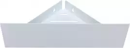 Полка Aquanet Магнум Н 28x28 белая матовая, угловая, 341542