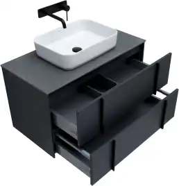 Тумба под раковину Allen Brau Reality 90 1.32006.AM антрацит матовый