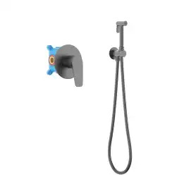 Смеситель с гигиеническим душем Aquatek Бетта AQ1119BGM, Оружейная сталь