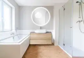 Зеркало BelBagno SPC-RNG 100х100 SPC-RNG-1000-LED-TCH-WARM с подстветкой, сенсорный выключатель, с подогревом