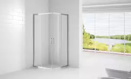 Душевой уголок CEZARES ECO-O-A-2-100-C-Cr профиль Хром стекло Прозрачное