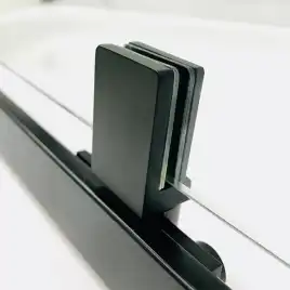 Душевой уголок AVS Трапеция 90x90 профиль черный матовый, стекло прозрачное, 803-0023-195-9090-BM-T