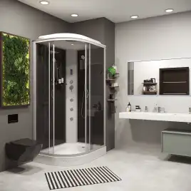 Душевая кабина Niagara Classic 120х80х215 NG-3512-14RF низкий поддон, с гидромассажем, 35121433RF