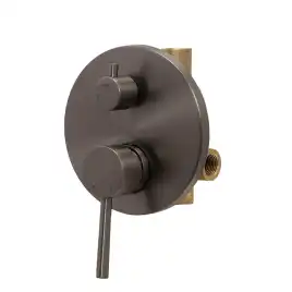 Встраиваемая душевая система AVS SLIMMER 811-121-GM, оружейная сталь