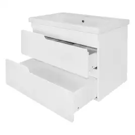 Тумба с раковиной Azario KANTRI 80/2 CS00097255, подвесная с раковиной Фостер 80, белая