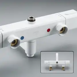 Душевая система Gappo G2491-8 с тропическим душем и термостатом, Белый / Хром