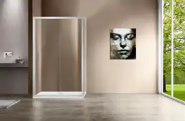 Душевой уголок Vincea Garda 120х90 VSR-1G9012CL, дверь раздвижная, профиль хром, стекло прозрачное