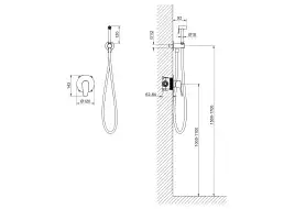 Смеситель с гигиеническим душем Aquatek Бетта AQ1119BGM, Оружейная сталь