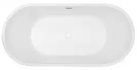 Акриловая ванна Abber 150х80 AB9203-1.5, отдельностоящая, Белая глянцевая