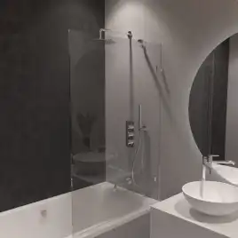 Душевая система для ванны WHITECROSS Y chrome YSET11CR, термостатическая, скрытого монтажа, Хром