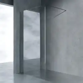 Душевая перегородка AVS Walk In 110 см профиль оружейная сталь, стекло прозрачное, 803-0014-200-11-WS-T