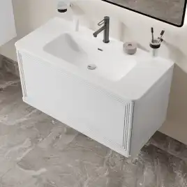 Тумба с раковиной IDDIS Oxford Neo 100, подвесная, Белая, OXN10W0i95K