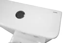 Унитаз напольный Azario ANTEO ROUND AZ-1219A безободковый, с бачком и сидением микролифт, Белый глянцевый