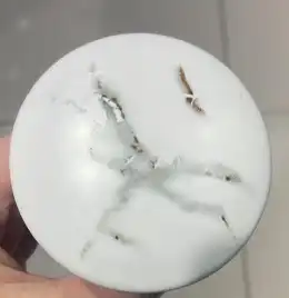 Раковина AVS Саманта 51x40 белый мрамор матовая с донным клапаном