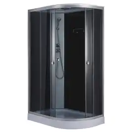 Душевая кабина Loranto 120х80, низкий поддон, Тонированное стекло, CS-876EATM/B-120