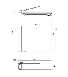 Смеситель для раковины Vincea Verse VBF-2VE2MW однорычажный, белый матовый