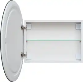 Зеркальный шкаф Aquanet Оптима 70 белый, с LED подсветкой, 344785