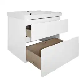 Тумба с раковиной Azario Мила 60 CS00091362, подвесная, Белая матовая