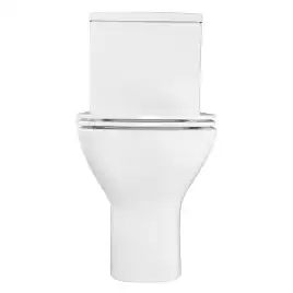 Унитаз напольный Azario Iris AZ-8353 безободковый, с бачком и сидением микролифт, Белый глянцевый